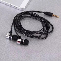 实用时尚 MP3/mp4布线布绳重低音炮耳机 入耳式编织绳线有线耳塞