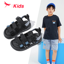 红蜻蜓男童鞋鞋夏季新款罗马凉鞋可爱卡通透气小学生沙滩鞋软底