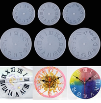 小金龙 diy水晶滴胶INS创意时钟表盘硅胶模具硅胶模具装饰