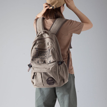 双肩包男女韩版休闲帆布背包大容量旅行包运动包中学生书包电脑包
