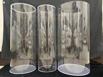 定制透明羽绒展示桶亚克力管圆柱形有机玻璃透明管干果干货收纳桶
