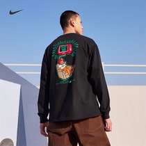 Nike耐克官方SB男长袖滑板T恤春季新款宽松纯棉休闲针织棉FQ3714