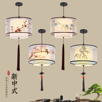 新中式吊灯房间灯中国风卧室灯禅意茶室灯简约现代过道阳台灯温馨