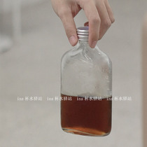 网红ins冷萃咖啡密封瓶奶茶瓶饮料瓶果汁玻璃瓶铝盖空瓶小酒瓶子