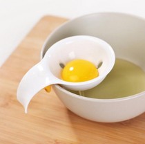 厨房蛋清分离器 鸡蛋蛋黄分蛋器 创意硅胶卡壳卡住碗边