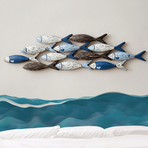 地中海挂件创意立体鱼群挂饰民宿饰餐厅家居手工鱼墙壁装饰品