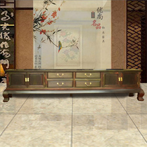 红木电视柜老挝大红酸枝简约中式电视柜实木原木影视柜客厅地柜