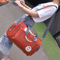 韩版大容量旅行袋手提旅行包轻便简约潮男行李包女短途旅游健身包