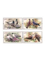 2022-25 鸽邮票 套票4枚 集邮 收藏品 邮局正品