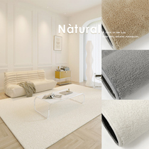 地毯客厅白色奶油风2024新款免打理茶几轻奢高级床边毛毯卧室地垫