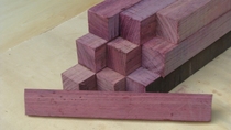 紫芯木紫罗兰刀把料穿心柄手柄料DIY木料葫芦料镇纸料原木头木雕