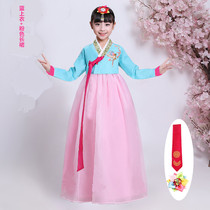 儿童演出服韩版小孩传统古装女童改良韩服女宝宝朝鲜族童装国庆节