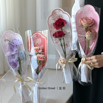 花喜爱母亲节单支套袋多支花朵袋康乃馨花束包装袋鲜花包装材料