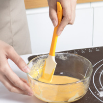 日本硅胶刮刀食品奶油黄油果酱涂抹刀罐头瓶底刮勺刮铲刀烘焙工具