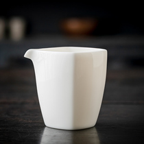 觅白公道杯中式白瓷中国白陶瓷分茶器茶杯功道茶杯三件套茶海茶具
