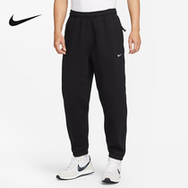 Nike耐克针织长裤男裤2024春秋新款卫裤加绒束脚运动裤DX1365-010