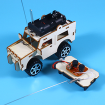 stem科技小制作遥控吉普车电动四驱玩具学生手工自制礼物科学实验