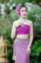 泰国裹胸抹胸傣族服饰告庄旅拍摄影服饰简约围胸修身性感两件套