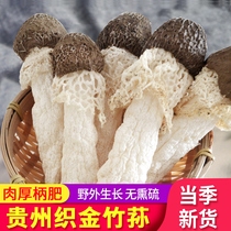 野生贵州织金红托竹荪黑帽竹笙竹逊竹生新鲜干货菌菇煲汤食材无硫