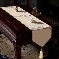红木客厅桌布中式桌旗古典刺绣中国风餐桌电视柜茶几布艺床旗定制