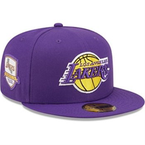 NEW ERA CAP棒球帽运动帽子男款休闲帽四季篮球紫色洛杉矶湖人队