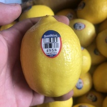 新鲜水果新奇士美国南非高端品种Sunkist柠檬12个大果鲜柠檬多地