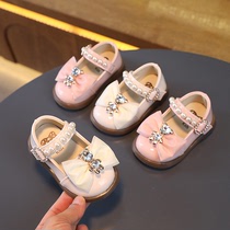 春秋女鞋子小童婴幼儿0-1-2岁公主鞋软底鞋女童学步鞋