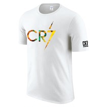 尤文图斯C罗纳尔多短袖T恤 足球CR7半袖定制足球队服夜光反光烫金
