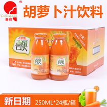 河北饶阳喜奥胡萝卜汁饮料果蔬汁饮品250ML*24瓶原厂整箱衡水特产