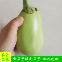 长沙农家 【净重4斤】湖南新鲜蔬菜绿茄子本地茄子青茄子绿皮茄子