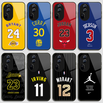 NBA詹姆斯艾弗森球衣号手机壳适用于OPPORENO11库里10科比9PRO乔丹8罗斯7钢化玻璃6欧文5韦德4SE杜兰特3ACE2Z