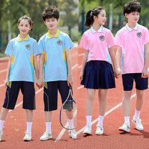 小学生校服夏季短袖中裤运动装一二三四五六年级男女儿童班服纯棉