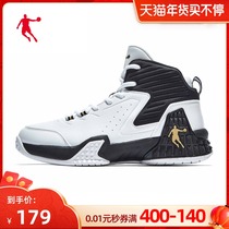 乔丹篮球鞋男高帮球鞋战靴2021秋季新款男鞋皮面篮球运动鞋鞋子