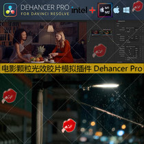 达芬奇电影颗粒暗角光效光晕胶片模拟效果调色插件 Dehancer Pro