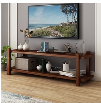 简易实木电视柜中式简约家用客厅电视收纳柜小户型易组装电视柜