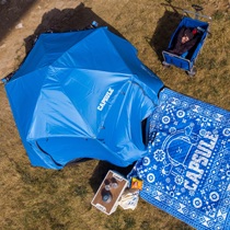 天幕帐篷户外露营自动便携式折叠加厚黑胶野餐野营装备过夜防雨