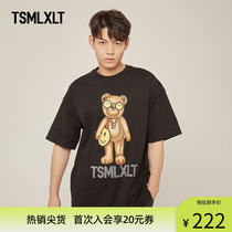 TSMLXLT【TT Bear系列】宽松情侣时尚短袖T恤无性别穿搭男女同款