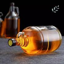 菜籽油桶10斤油罐厨房家用储油瓶大容量玻璃壶花生油食用5L装油瓶