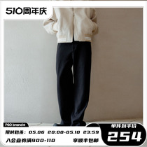 【羊毛混纺】【抗皱】PSO Brand 450克腻磨毛基础直筒西裤男宽松