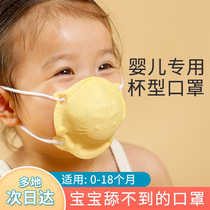 婴儿口罩0到6个月新生儿专用3d立体1岁婴幼儿外出儿童宝宝口耳罩
