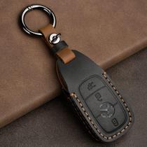 疯马皮汽车钥匙套适用于奔驰e级e300lc260l车包钥匙包壳扣真皮