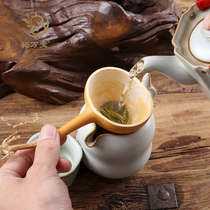 葫芦茶漏过滤网葫芦瓢茶叶罐茶壶杯纯手工茶道天然葫芦茶滤器茶具