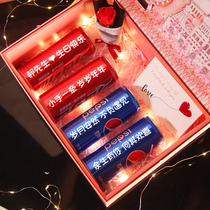 情人节礼物送男友可乐定制易拉罐diy刻字实用浪漫孩子生日礼品盒
