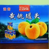 重庆潼南特产汇达柠檬糖水黄桃罐头425g/罐开罐即食整箱8罐装
