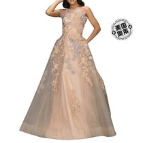 terani coutureCocktail Gown In Champagne/taupe champagne/tau