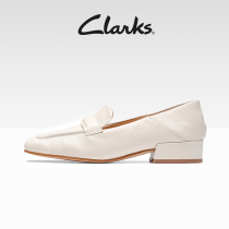 Clarks其乐赛伦系列女鞋乐福鞋女时尚春夏方头简约皮鞋平底鞋单鞋