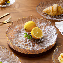 轻奢水晶玻璃水果盘家用客厅茶几果盘现代高颜值瓜子糖果零食盘子