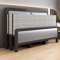 家用折叠床简易1.5米铁艺双人床出租房用现代简约1.2米单人铁架床