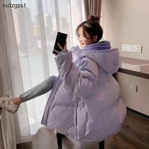 韩版羽绒棉服女2021新款棉袄外套冬季学生宽松棉衣面包服加厚