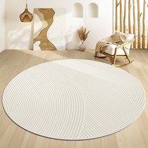 地毯客厅圆形仿羊绒短毛奶油风2024新款卧室床边沙发地垫轻奢高级